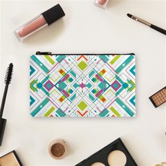 Graphic Design Geometry Shape Pattern Geometric Cosmetic Bag (small) by Wegoenart