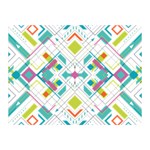 Graphic Design Geometry Shape Pattern Geometric Double Sided Flano Blanket (Mini)  35 x27  Blanket Front