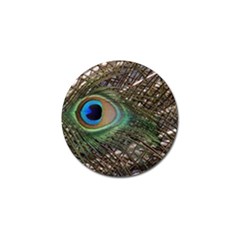 Peacock Tail Feathers Golf Ball Marker (4 Pack) by Wegoenart