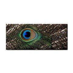 Peacock Tail Feathers Hand Towel by Wegoenart