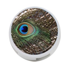 Peacock Tail Feathers 4-port Usb Hub (two Sides) by Wegoenart