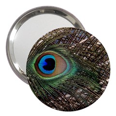 Peacock Tail Feathers 3  Handbag Mirrors by Wegoenart