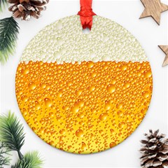 Bubble Beer Ornament (round) by Wegoenart