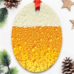 Bubble Beer Ornament (oval) by Wegoenart