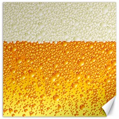 Bubble Beer Canvas 12  X 12  by Wegoenart