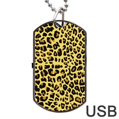 Animal Fur Skin Pattern Form Dog Tag Usb Flash (two Sides) by Wegoenart