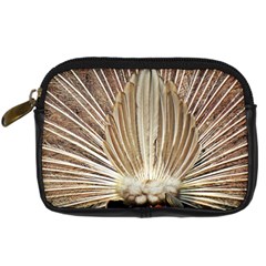 Peacock Wheel Bird Nature Digital Camera Leather Case by Wegoenart