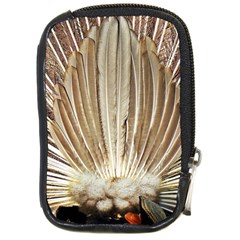 Peacock Wheel Bird Nature Compact Camera Leather Case by Wegoenart