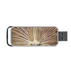 Peacock Wheel Bird Nature Portable Usb Flash (one Side) by Wegoenart