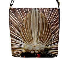 Peacock Wheel Bird Nature Flap Closure Messenger Bag (l) by Wegoenart