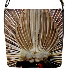 Peacock Wheel Bird Nature Flap Closure Messenger Bag (s) by Wegoenart