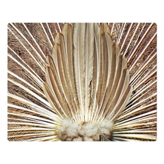 Peacock Wheel Bird Nature Double Sided Flano Blanket (large)  by Wegoenart