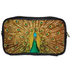 Peacock Feather Bird Peafowl Toiletries Bag (two Sides) by Wegoenart