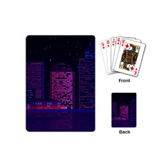 Christmas Skyline Skyscraper Playing Cards (mini) by Wegoenart