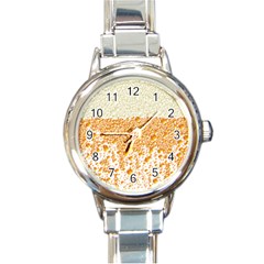 Beer Head Foam Cool Round Italian Charm Watch by Wegoenart