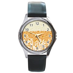 Beer Head Foam Cool Round Metal Watch by Wegoenart