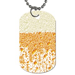 Beer Head Foam Cool Dog Tag (two Sides) by Wegoenart