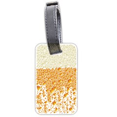 Beer Head Foam Cool Luggage Tags (two Sides) by Wegoenart