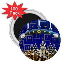 Advent Calendar Advent Gifts 2 25  Magnets (100 Pack) 