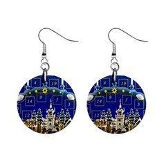 Advent Calendar Advent Gifts Mini Button Earrings by Wegoenart