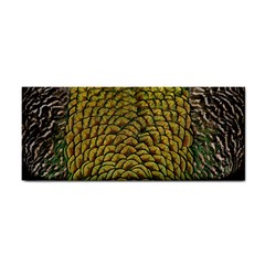 Peacock Bird Feather Color Hand Towel by Wegoenart