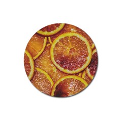 Blood Orange Fruit Citrus Fruits Magnet 3  (round) by Wegoenart