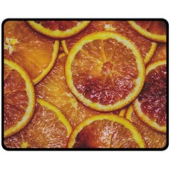 Blood Orange Fruit Citrus Fruits Fleece Blanket (medium)  by Wegoenart