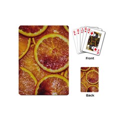 Blood Orange Fruit Citrus Fruits Playing Cards (mini) by Wegoenart