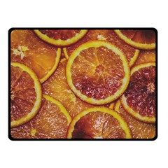 Blood Orange Fruit Citrus Fruits Double Sided Fleece Blanket (small)  by Wegoenart