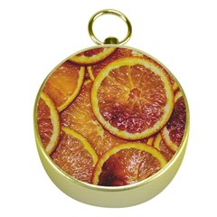 Blood Orange Fruit Citrus Fruits Gold Compasses by Wegoenart