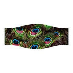 Peacock Feathers Feather Color Stretchable Headband by Wegoenart