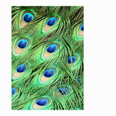 Peacock Feathers Peafowl Small Garden Flag (two Sides) by Wegoenart