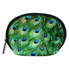 Peacock Feathers Peafowl Accessory Pouch (medium) by Wegoenart