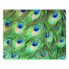 Peacock Feathers Peafowl Double Sided Flano Blanket (large)  by Wegoenart