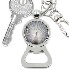 Peacock White Bird Nature Bottle Opener Key Chains by Wegoenart