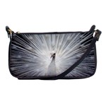 Peacock White Bird Nature Shoulder Clutch Bag Front