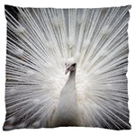 Peacock White Bird Nature Large Cushion Case (One Side) Front