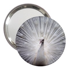 Peacock White Bird Nature 3  Handbag Mirrors by Wegoenart