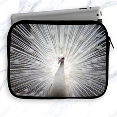 Peacock White Bird Nature Apple Ipad 2/3/4 Zipper Cases by Wegoenart