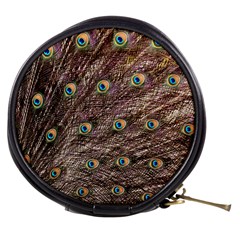 Peacock Feathers Wheel Plumage Mini Makeup Bag by Wegoenart