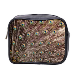 Peacock Feathers Wheel Plumage Mini Toiletries Bag (two Sides) by Wegoenart