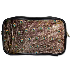 Peacock Feathers Wheel Plumage Toiletries Bag (one Side) by Wegoenart