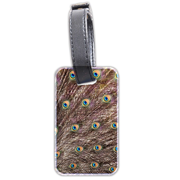 Peacock Feathers Wheel Plumage Luggage Tags (Two Sides)