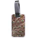 Peacock Feathers Wheel Plumage Luggage Tags (Two Sides) Back