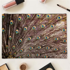 Peacock Feathers Wheel Plumage Cosmetic Bag (xxl) by Wegoenart