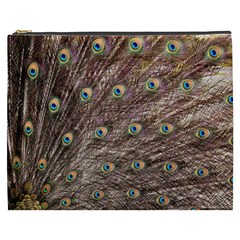 Peacock Feathers Wheel Plumage Cosmetic Bag (xxxl) by Wegoenart