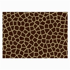 Giraffe Animal Print Skin Fur Large Glasses Cloth (2-side) by Wegoenart