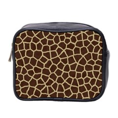 Giraffe Animal Print Skin Fur Mini Toiletries Bag (two Sides) by Wegoenart