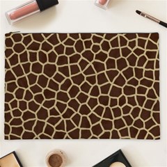 Giraffe Animal Print Skin Fur Cosmetic Bag (xxl) by Wegoenart