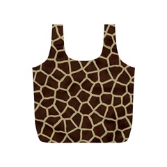 Giraffe Animal Print Skin Fur Full Print Recycle Bag (s) by Wegoenart